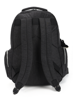 Mochila Escolar Notebook Crinkle com Chaveiro Up4You Preto - Luxcel