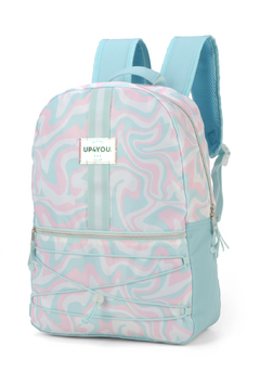 Mochila Escolar Tie Dye Verde Up4You - Luxcel na internet