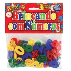 Jogo Brincando Com Números Pacote Com 56 Pecas - Pais E Filhos