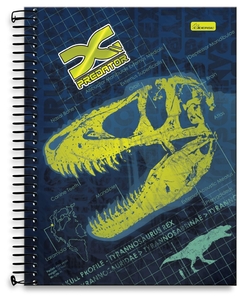 Caderno Espiral X-Predator 96 folhas