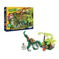Brinquedo para Montar Dino Expedição Raptor 126 Peças Xalingo, Multicor na internet
