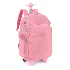 Mochila com Rodinhas Rosa Up4You - Luxcel - comprar online