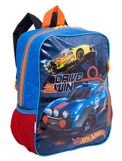 Mochila Escolar Hot Wheels Azul - Sestini