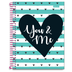 Caderno Espiral True Love 96 folhas - DecorToys Presentes & Brinquedos