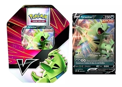 Pokémon Lata Combatente Tyranitar V Golpe Decisivo 25 Cartas - Copag - comprar online