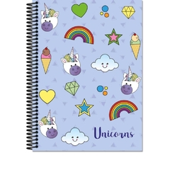 Caderno Espiral Unicórnio 96 folhas na internet