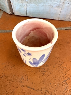 Mate de cerámica pintado - AzulKahlo
