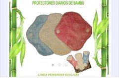 Protectores diarios de bambú x 6