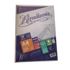 Repuesto Rivadavia A4 cuadriculadas 48 hojas