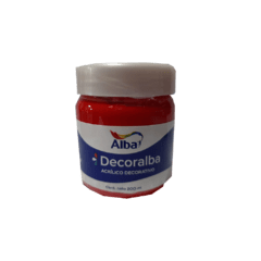 acrilico decoralba x 200cc rojo