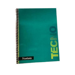 Cuaderno TRIUNFANTE tecno 16x21 40h c/espiral cuadriculado