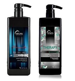 Kit Truss Duo Shampoo Bidimensional Miracle 1000ml + Truss Lavatório Therapy Shampoo 1000ml