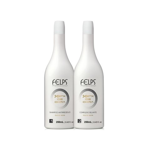 Felps Escova Progressiva Tratamento XBTX de Okra 2x250ml