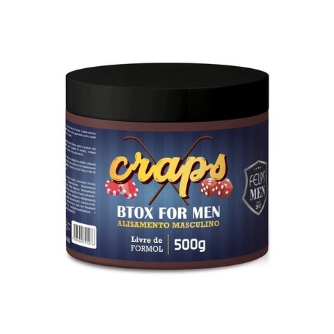 Felps Men Btox For Men Progressiva Masculina em Massa Craps 500g - P