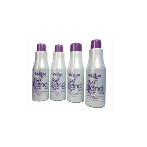 Kellan Kit Matizador Self Blond Completo Mix Oil Efeito Platinado 4x500ml