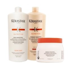 Kit Kerastase Nutritive Magistral Shampoo 1000ml + Condicionador 1000ml + Mascara 500ml