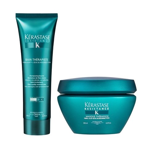 Kit Kerastase Resistance Therapiste Shampoo 250ml + Máscara 200ml