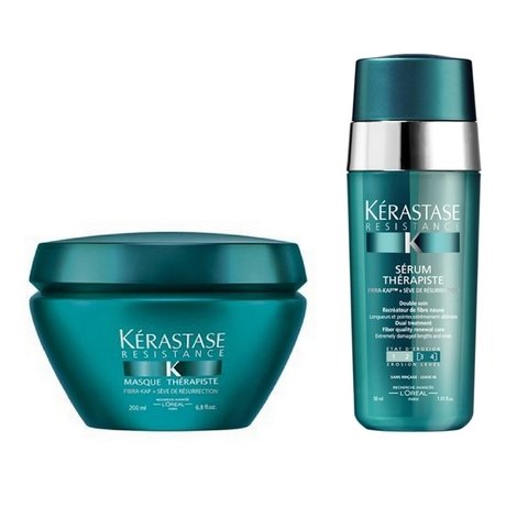 Kit Kerastase Resistance Therapiste Máscara 200ml + Serum 30ml