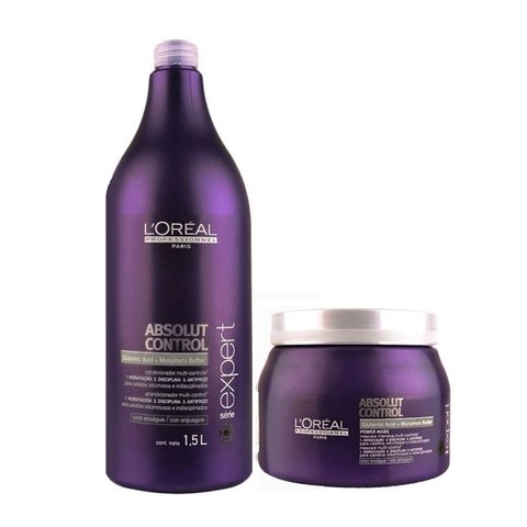 Kit Loreal Professionnel Absolut Control Shampoo 1500ml + Máscara 500g