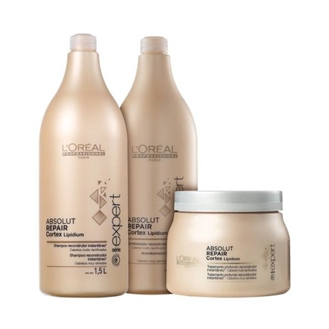 Kit Loreal Professionnel Absolut Repair Cortex Lipidium 3 Prod Grande