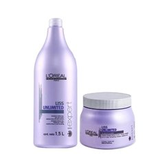 Kit Loreal Professionnel Liss Unlimited Shampoo 1500ml + Máscara 500g