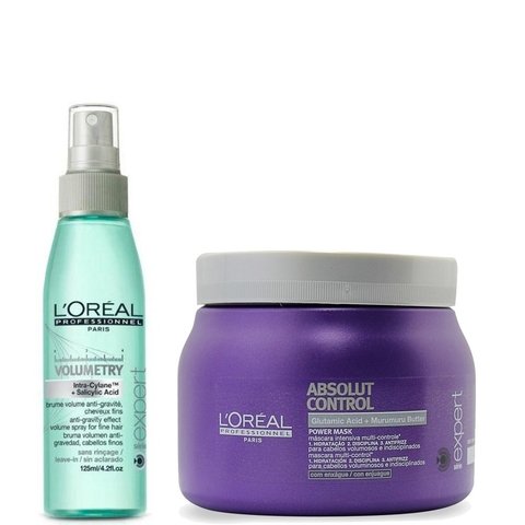 Kit Loreal Volumetry Spray + Loreal Absolut Control Mascara