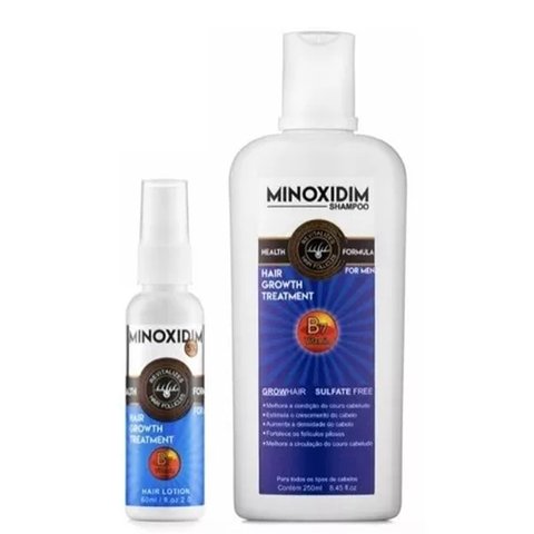 Kit Nanovin A Minoxidim For Man Shampoo 250ml + Tônico 60ml