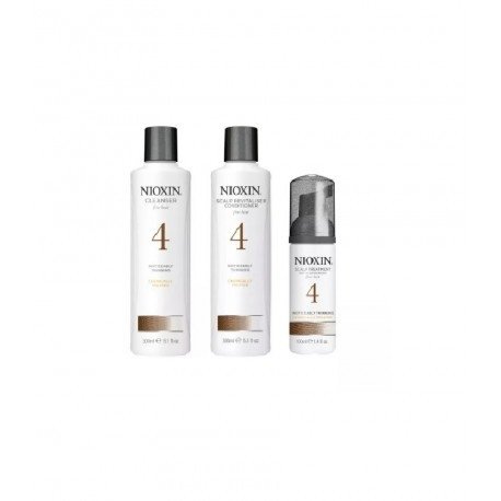 Kit Nioxin System 4 Para Cabelos Finos (3 Produtos)