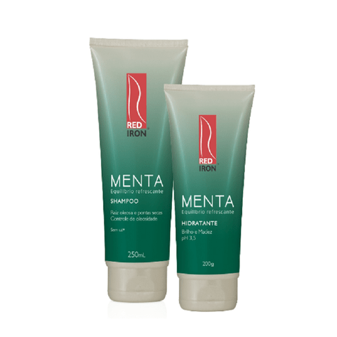 Kit Red Iron Menta Equilíbrio Refrescante Shampoo 250ml + Hidratante 250ml