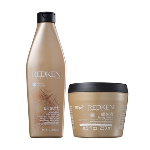 Kit Redken All Soft Shampoo 300ml + Máscara 250ml