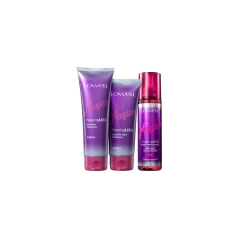 Lowell Keeping Liss Liso Mágico Intenso Kit 3 Produtos