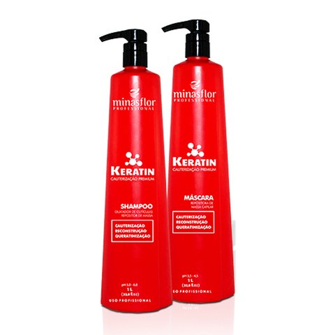 Minas Flor Keratin - Kit Cauterização inteligente 2x1L