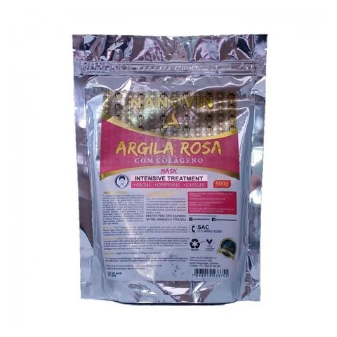 Nanovin A Argila Rosa com colageno 500g