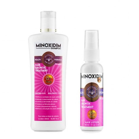 Nanovin A Kit Minoxidim For Woman Shampoo 250ml + Tônico 60ml