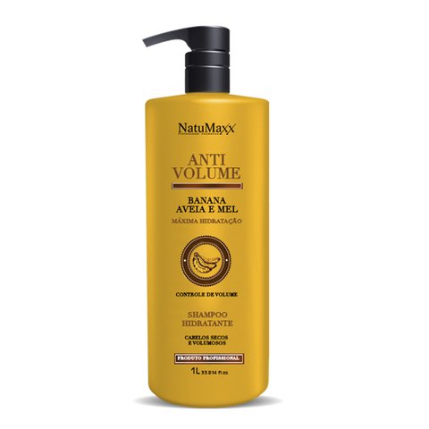 Natumaxx Anti Volume Banana, Aveia e Mel - Shampoo 1L