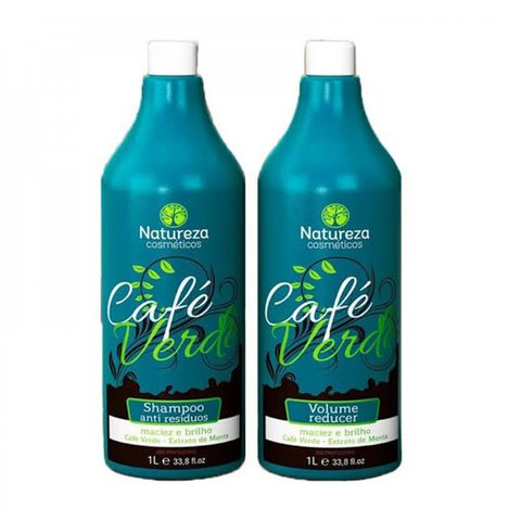 Natureza Cosméticos - Escova Progressiva Café Verde 2x1L