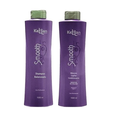 Kellan Smooth Progressiva 2 Passos - Shampoo 1000ml + Máscara Condicionante 1000ml