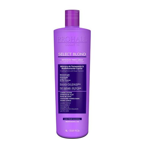 Prohall Select One Blond - Escova Progressiva Sem Formol 1000ml