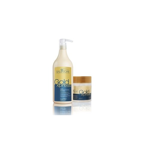 Salvatore Gold Xpress Kit Shampoo 1L+Máscara 500gr - R