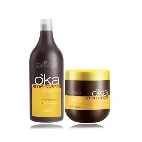 Salvatore Kit Oka Macadamia Shampoo 1L+Máscara 500gr - R