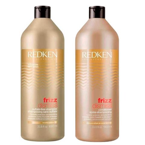 Kit Redken Frizz Dismiss Shampoo 1000ml + Condicionador 1000ml