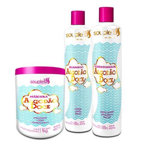 Souple Liss Kit Algodão Doce 3 Produtos Grandes - C