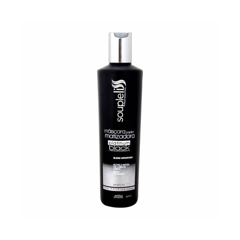 SOUPLE LISS MÁSCARA CAPILAR MATIZADORA PLATINUM BLACK 300ML - T