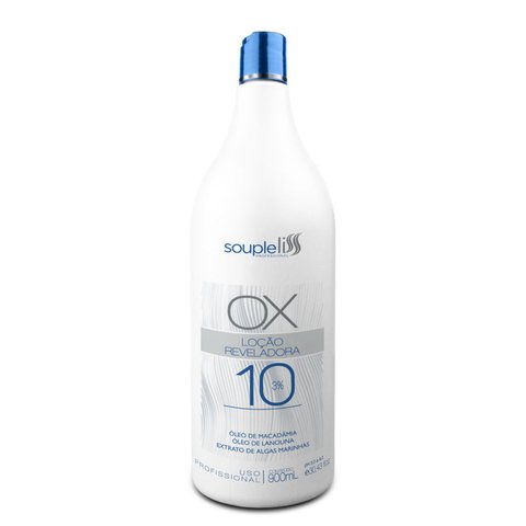 Souple Liss - OX Loção Reveladora Água Oxigenada 10 Volumes 900ml - C