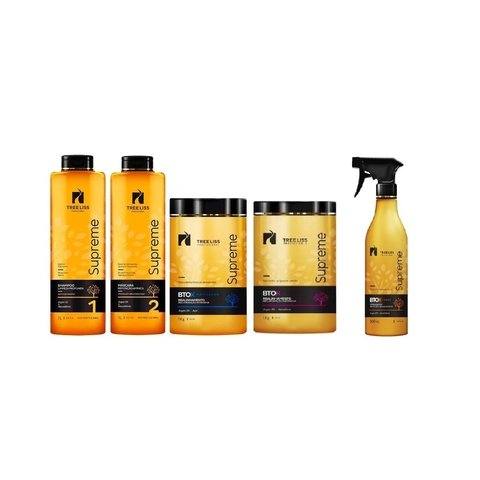 Tree Liss Supreme Kit Progressiva+Btox Mandioca+Btox Matiz+Btox Spray - R