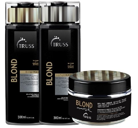 Kit Truss Trio Specific Blond Hair Shampoo 300ml + Condicionador 300ml + Máscara 180g