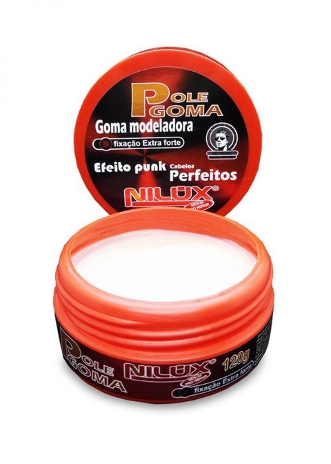 Nilux Cosmetica Pole Goma - Pomada Modeladora Efeito Punk 120g