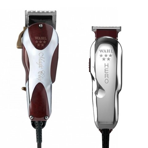 Wahl Super Combo Maquina Magic Clip 110 V + Hero Máquina de Acabamento Bivolt