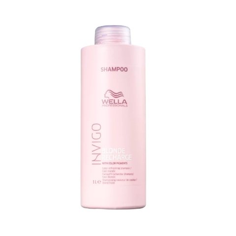 Wella Professionals Invigo Blonde Recharge - Shampoo Desamarelador 1000ml - G