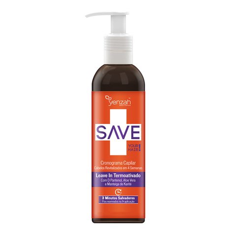 Yenzah Save You Hair - Creme Leave-In Cronograma Capilar 240ml